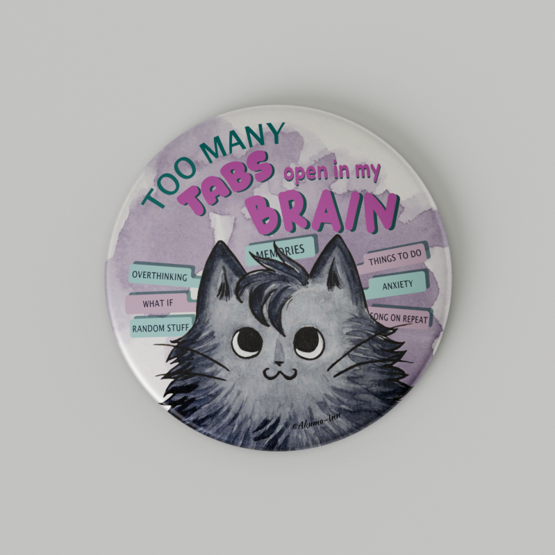 Przypinka Grumpy Cat - Too many