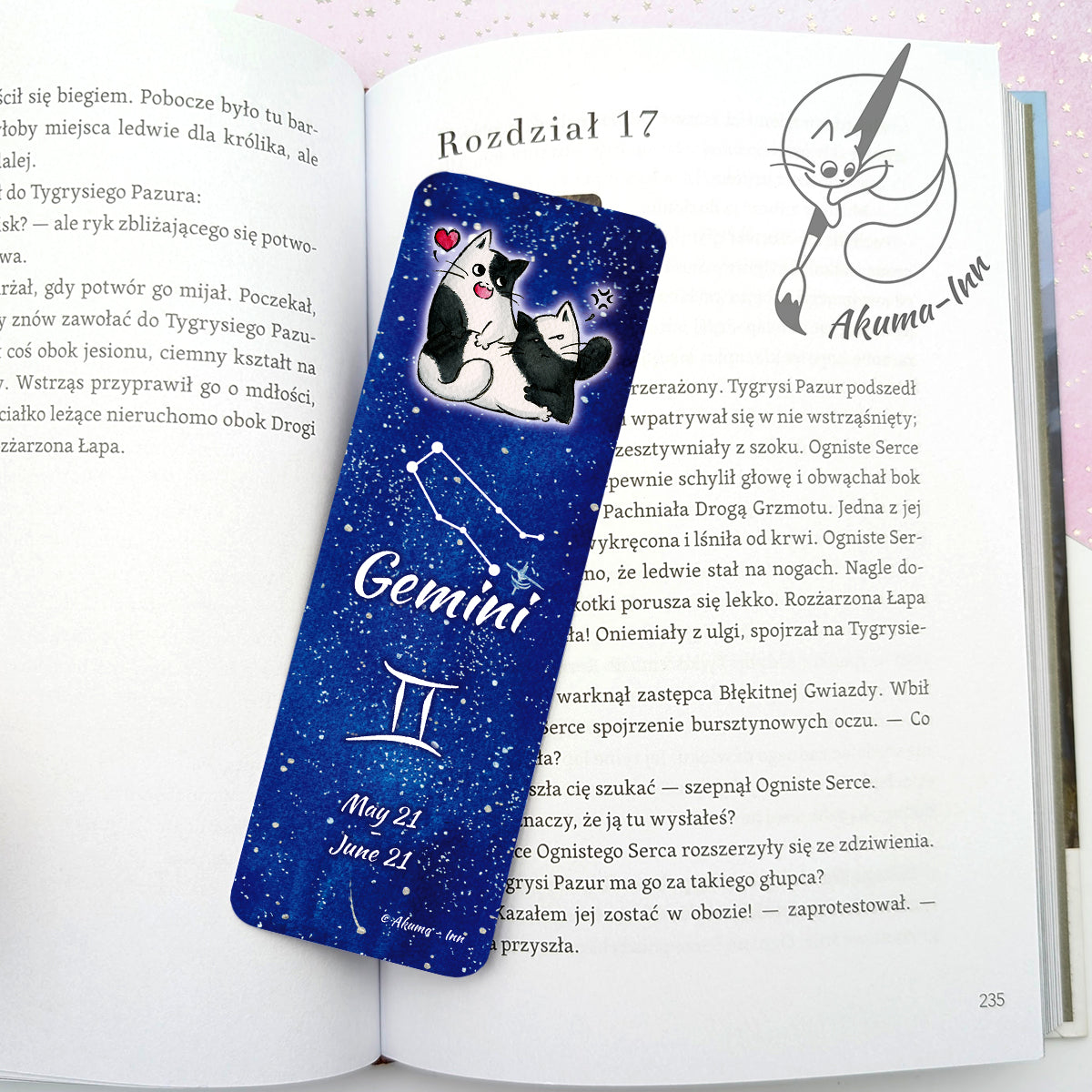 Zakładka Zodiak Bliźnięta
