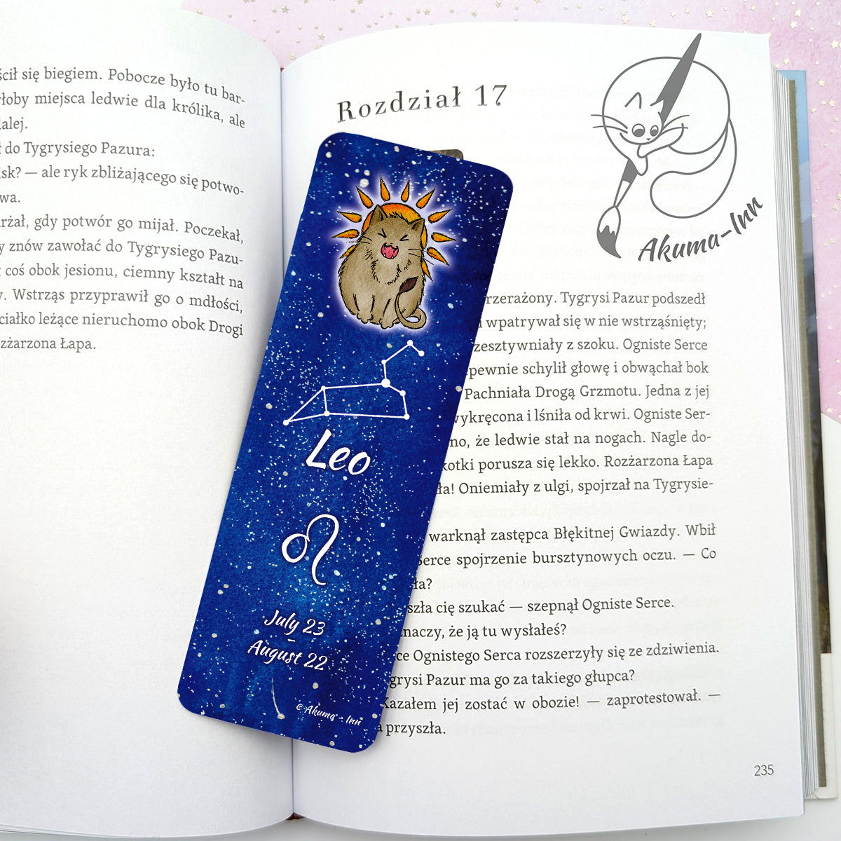 Zakładka Zodiak Lew