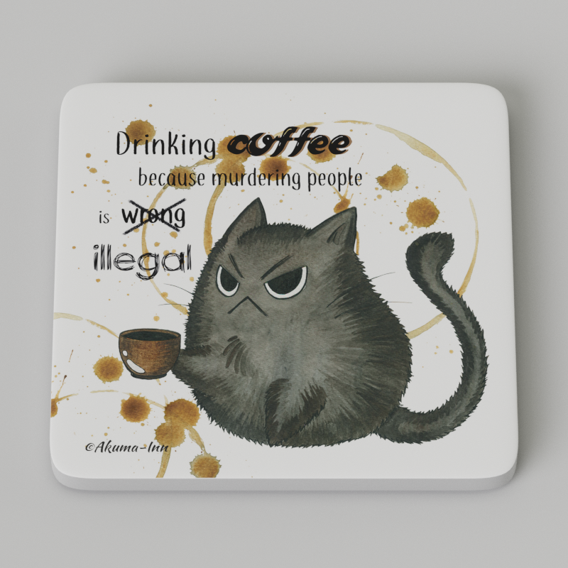 Podkładka Espresso - Drinking coffee