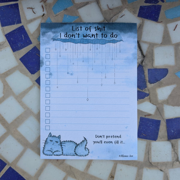 Notepad - Shit List 