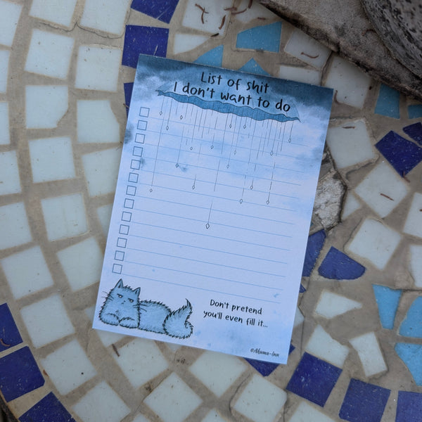 Notepad - Shit List 